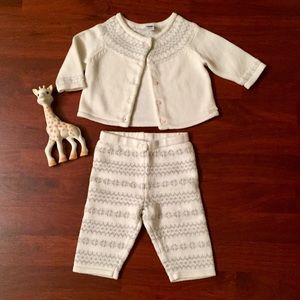 Janie & Jack Cardigan and Pants Set